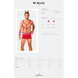 Costum Obsessive Mr. Reindy Roșu L-XL