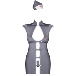 Costum Obsessive Stewardesă Gri S-M