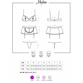 Costum Obsessive Maidme Negru S-M