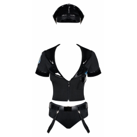 Obsessive Police Negru S-M