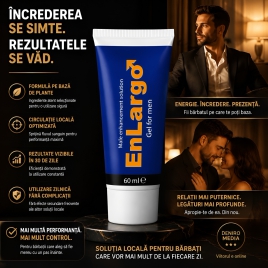 Pachet Cremă Mărirea Penisului Enlargo 100ml + Gel Ejaculare Precoce Long Love 50ml