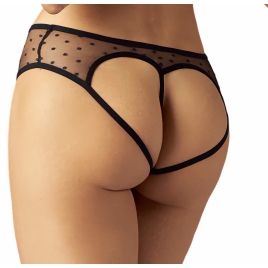 Crotchless Panties Obsessive Nuites Negru L-XL