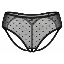 Crotchless Panties Obsessive Nuites Negru L-XL