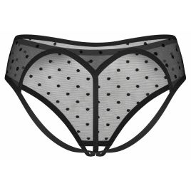 Crotchless Panties Obsessive Nuites Negru L-XL
