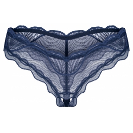 Crotchless Thong Obsessive Nightly Albastru M-L