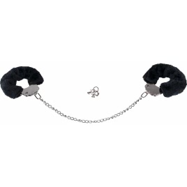 Cătușe Pufoase You2Toys Bigger Furry, Lanț 44 cm Negru