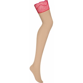 Ciorapi Obsessive Cupide Desir Roșu 2XL-3XL