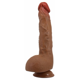 Vibrator Realist Wilks de 25 cm cu Vibrații și Ventuză