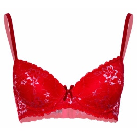 Sutien Daring Intimates Demi Floral Lace Roșu L