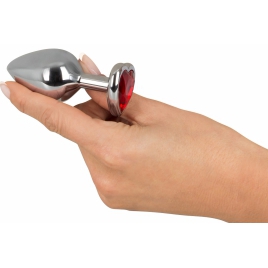 Diamond Anal Plug Medium Argintiu