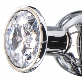 Plug Anal Diamond Bijou Large Argintiu