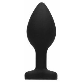 Diamond Heart Anal Plug Negru Regular