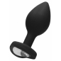 Diamond Heart Anal Plug Negru Regular