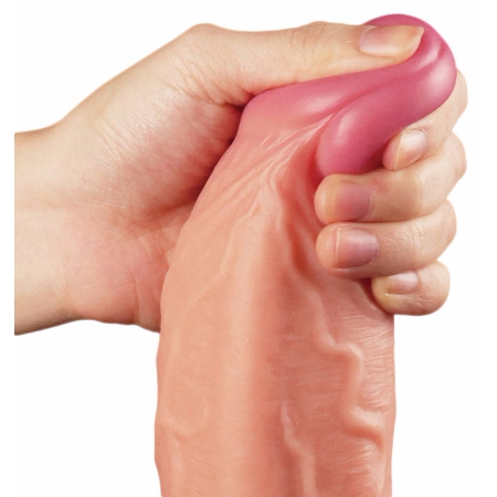 Dildo 25cm Dual Layer Platinum