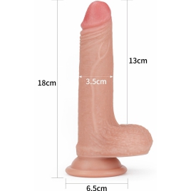 Dildo 18cm Dual-Layered