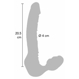 ToyJoy Bend Over Strapless Mov – 24.5 cm Fără Chingi