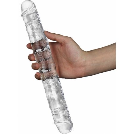 Dildo Dublu 30cm Flawless Transparent