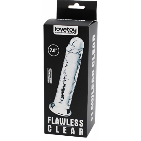 Dildo Flawless Clear 17.8cm Transparent