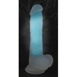 Dildo Glow in the Dark Transparent