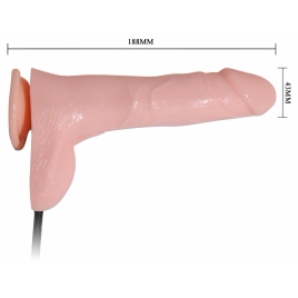 Dildo Gonflabil Cu Ventuză 19.3cm