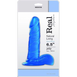 Dildo Jelly Real Rapture 16.5cm Albastru
