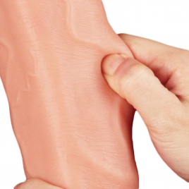 Dildo Realistic 30cm Dual Layered Platinum