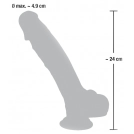 Dildo Ventuză Medical Silicone 24cm