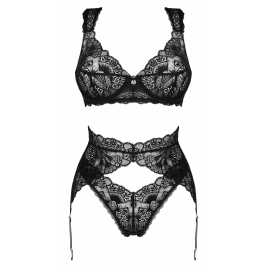 Set Obsessive Donna Dream 3 Piese Negru XS-S
