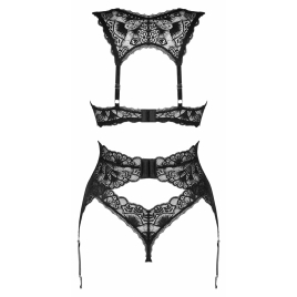 Set Obsessive Donna Dream 3 Piese Negru XS-S