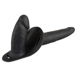 Strap On Dublu Negru
