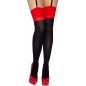Dresuri Contrast Top Thigh High Negru XS-L