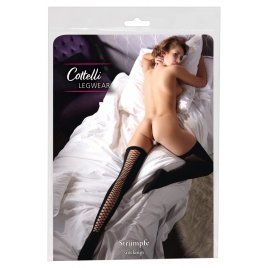 Dresuri Cottelli Collection Stay-Ups Opaque Negru S-M
