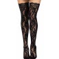 Dresuri Leg Avenue Rose Lace Negru XS-L