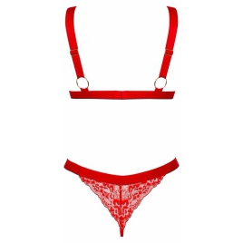 Set Obsessive Elianes 2 Piese Roșu XS-S