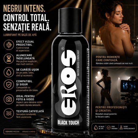 Eros Black Touch 150 ml — Gel Lubrifiant Negru Intens