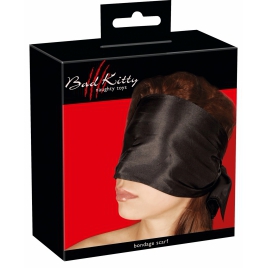 Eșarfă Bondage Satin Neagră 120x15 cm Orion Bad Kitty Negru