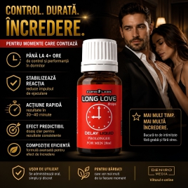 Pachet Spray HOT Delay 50 ml + Picături Ejaculare Precoce Long Love 20ml