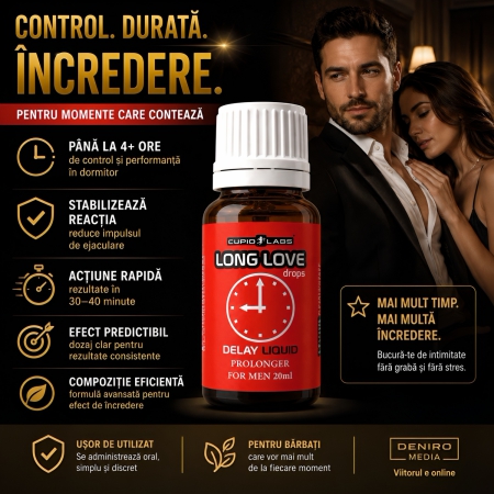 Pachet Spray HOT Delay 50 ml + Picături Ejaculare Precoce Long Love 20ml