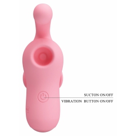 Finger Magic Fairy Suctor Clitoral Purtabil 10+10 Moduri Roz