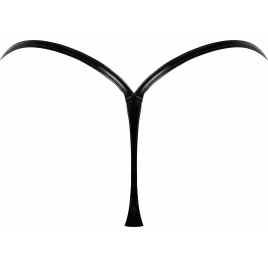 G-String Noir Handmade Tease Negru L-XL