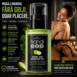 Gel Comestibil Masaj Sensuva HandiPop Măr Verde 59ml