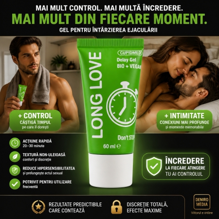 Pachet Spray Stud 100 Original Și Gel Ejaculare Precoce Long Love 50ml