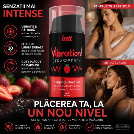 Gel Stimulare INTT Vibration Efect de Furnicături 15ml