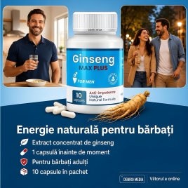 Capsule Ginseng Max Plus pentru Erecție 10 Bucăți