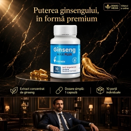 Capsule Ginseng Max Plus pentru Erecție 10 Bucăți