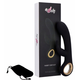 Grip Hot Rabbit Reîncărcabil cu încălzire și 10 Moduri Negru