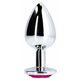 Plug Anal Heart Gem Medium Argintiu