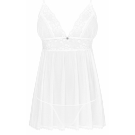 Babydoll Obsessive Heavenlly Alb XL-2XL