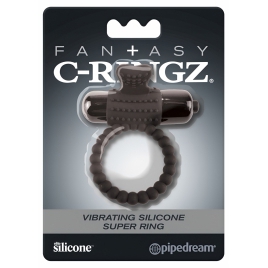 Inel cu Vibrații Fantasy C-Ringz Silicon Negru