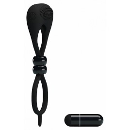 Inel Penis Cu Vibrații Pretty Love Locker Negru